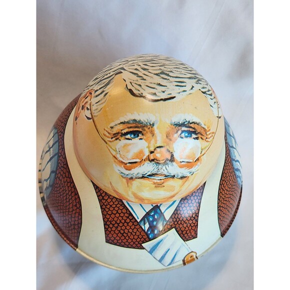 Bristol Ware Roly Poly Tobacco Tin Butcher Vintage 1980 Collectible - Picture 2 of 12